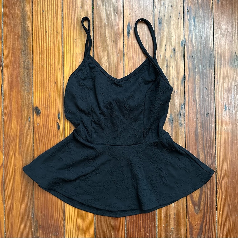 Vintage Deadstock NWOT Wet Seal Peplum open back cami Small